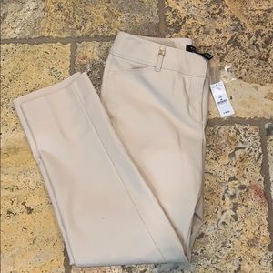 White House Black Market cream dress pant